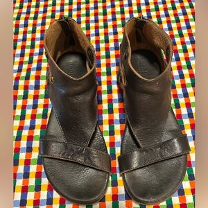 Bed Stu Dark Brown Leather Sandals